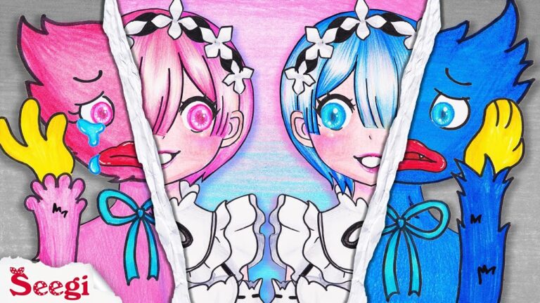 POPPY PLAYTIME Пластическая хирургия Хагги Вагги и Кисси Мисси в Ram & Rem | стоп-кадровая бумага