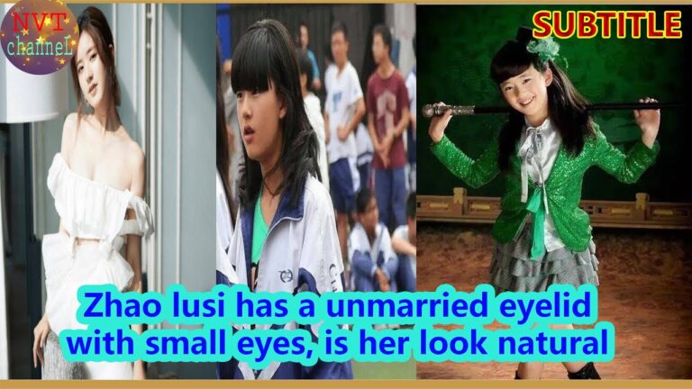Zhao lusi has a unmarried eyelid with small eyes, is her look natural and herbal?